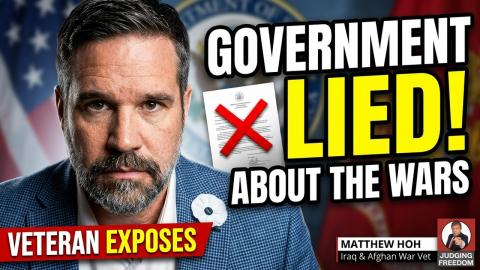 Matthew Hoh: How The Government Lied To Us About The Wars