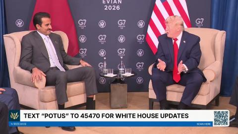 President Trump Participates in a Bilateral Meeting with the Emir of the State of Qatar