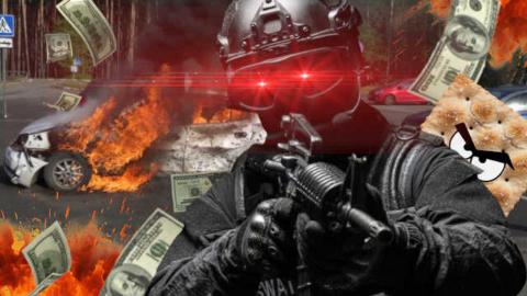 SWAT Annihilates Bank Robbery Suspect During Stand Off