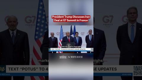 President Trump breaks down the Iran deal to close out the G7 Summit in Evian, France.