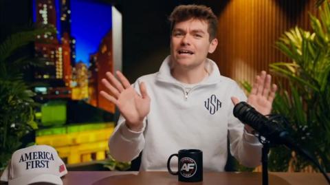 Nick Fuentes: "The only conspiracy that Tucker doesn't believe in is that there is something up..."