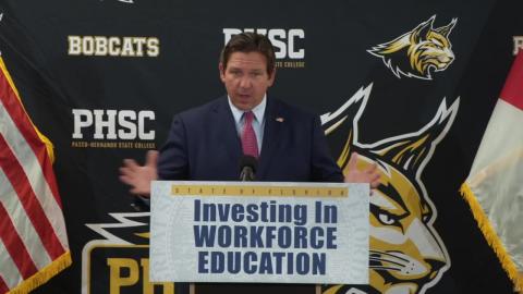 Governor DeSantis Announces $3 Million for Workforce Training at Pasco-Hernando State College