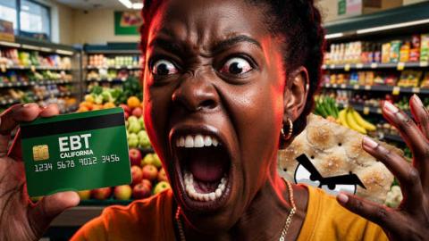 Parasite is Upset She Has to Wait in Line For An Hour for EBT Card