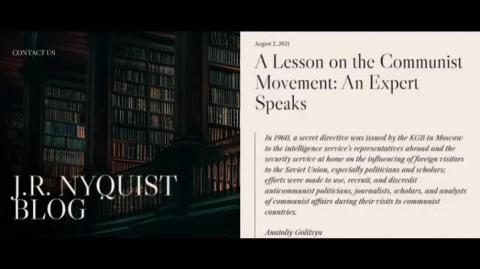 Uma Lição sobre o Movimento Comunista: um especialista fala (2 de agosto de 2021 – Jeffrey Nyquist)