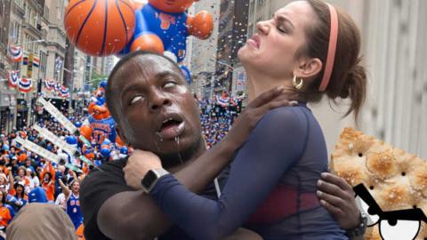 Knicks Fan Overdoses & Then Immediately Gropes Woman Saving Him