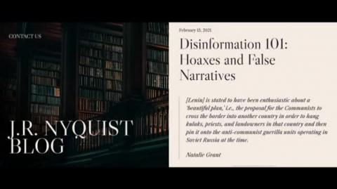 Desinformação 101: Embustes e Narrativas Falsas – 15 de fevereiro de 2021 – Jeffrey Nyquist