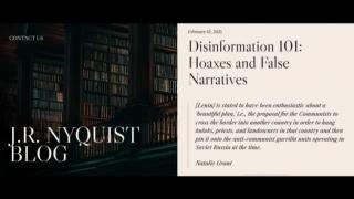 Desinformação 101: Embustes e Narrativas Falsas – 15 de fevereiro de 2021 – Jeffrey Nyquist