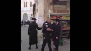 jews get ass kicked by cops