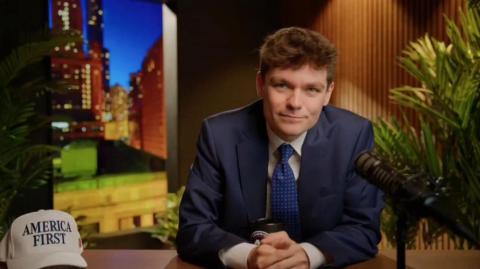 Nick Fuentes - JD Vance took his Indian child to vote for Vivek Ramaswamy