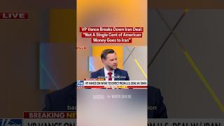 "Not a SINGLE CENT of American money goes to Iran" -  VP JD Vance