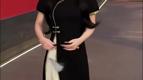 Vintage Inspired Cheongsam Dress with Contemporary Oriental Elegance