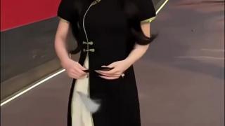 Vintage Inspired Cheongsam Dress with Contemporary Oriental Elegance