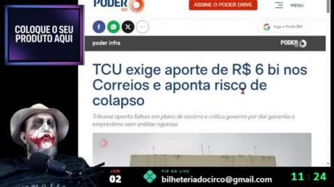 TCU EXIGE APORTE BILIONÁRIO NOS CORREIOS E APONTA COLAPSO