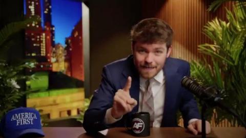 Nick Fuentes: “No one's coming to save you. Not Trump, not Peter Thiel, sure as hell not fat ass..."