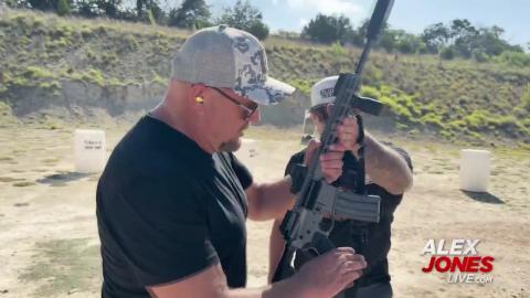 ALEX JONES, SHAWN JOHNSON CELEBRATE 250 YEARS OF AMERICAN FREEDOM AT THE SHOOTING RANGE