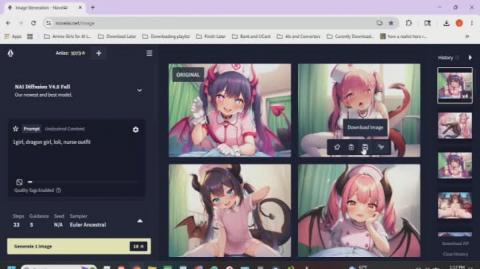 My AI Harem Pics of the Day Episode 319 Dragon Nurse Part 2