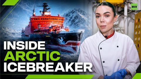 Inside the kitchen of Russia’s nuclear icebreaker in the Arctic