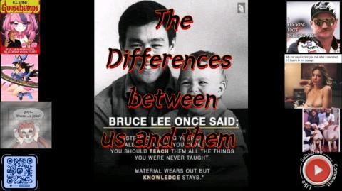 The differences between us and them.