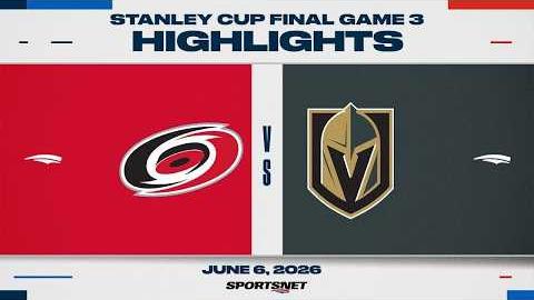 Golden Knights vs. Hurricanes | NHL Playoff Highlights | Game 3 | June 6, 2026