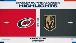Golden Knights vs. Hurricanes | NHL Playoff Highlights | Game 3 | June 6, 2026