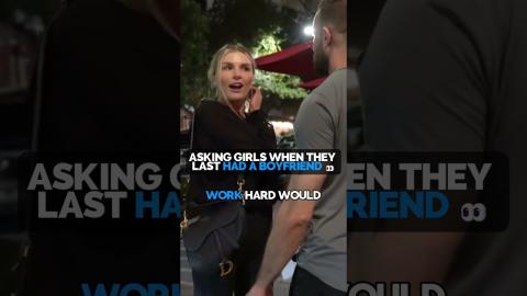 Asking Girls When They Last Had A Boyfriend #datingadvice #datingadviceformen #streetinterview #rizz