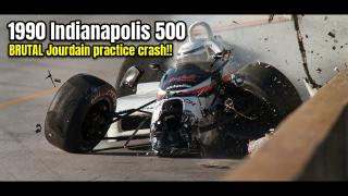 1990 CART Indianapolis 500 - BRUTAL Jourdain practice crash!!