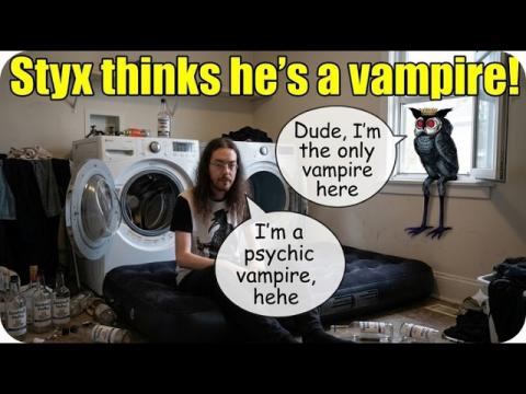 Styxhexenhammer666 Believes In Vampires, Drinks His Own Blood!