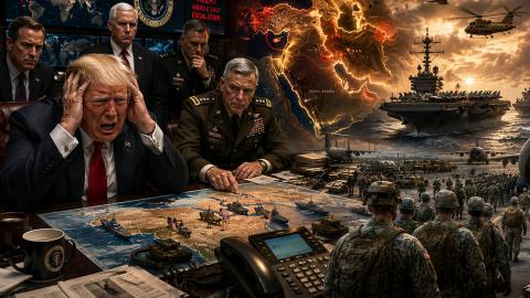 🚨BREAKING: Trump Stuck & In Total Panic Mode, And He Says US Ready For “Strong Military Action