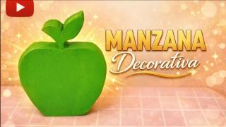 Manzana decorativa en yeso _ Manualidad fácil y elegante 🍏✨