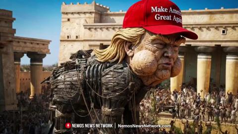 WARNING Trojan Trump Wants Big War, Full Draft, Forced AI Data Centers, Merged Militaries, Dead Goy
