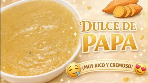 Dulce de Papa Casero _ Receta Fácil y Cremosa