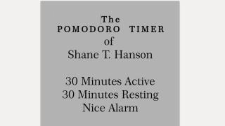 Pomodoro 30 Min Active - 30 Min Rest - And Nice Alarm