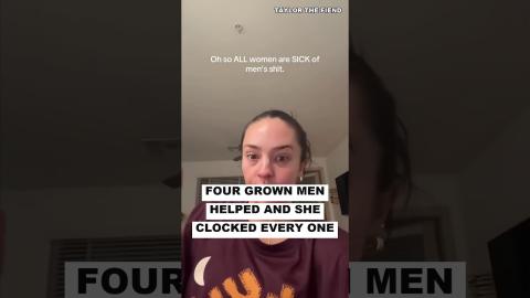 Four Grown Men Helped And She Clocked Every ONE