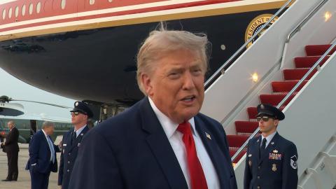 President Trump Gaggles with Press at Joint Base Andrews, Jul. 19, 2026