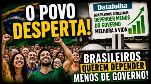 65% acredita que que depender menos do governo melhora a vida. Novo plano do sistema contra Ramagem (Max Cardoso)
