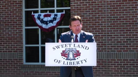 Governor DeSantis Unveils Replica of Liberty Bell in Liberty County