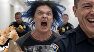 Blue Haired They/Them has Epic Crash Out