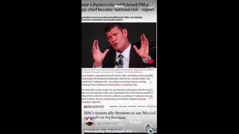 AUSTRALIA - Karl Stephanovic, Elon Musk, Gina Reinhart and James Packers links to ISRAEL