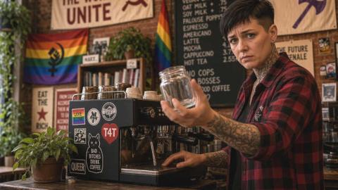 Commie Coffee Shop Gets Attacked By Troon