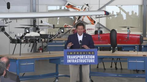 Governor DeSantis Makes Announcement at Embry-Riddle Aeronautical University