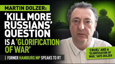 German journalist’s ‘kill more Russians’ question is a ‘glorification of war’ — Martin Dolzer