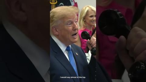 President Trump speaks on the phone with astronauts aboard the International Space Station!
