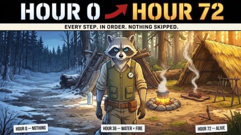 No Shelter, No Supplies? The Complete Survival Plan for the Forest (72-Hour Protocol)