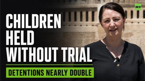 Nearly 370 Palestinian children are being held in Israeli prisons