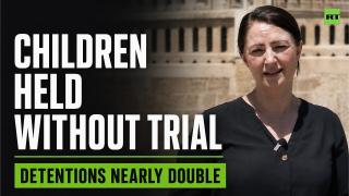 Nearly 370 Palestinian children are being held in Israeli prisons