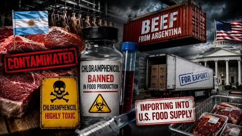 🚨Argentine Beef Contaminated With Deadly Antibiotic Set To Be Imported Into The US Food Supply!