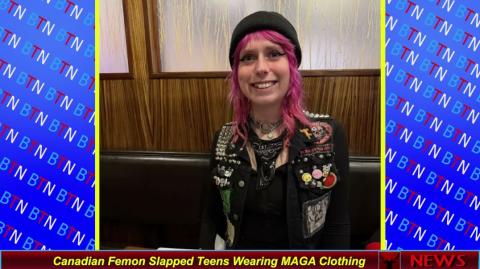 Canadian Femon Slapped Teens Wearing MAGA Clothing