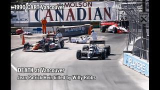 1990 CART Vancouver /Course worker Jean Patrick Hein is killed on track by Willy T. Ribbs.