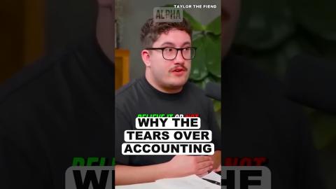 Man Questions Crying ACCOUNTANT