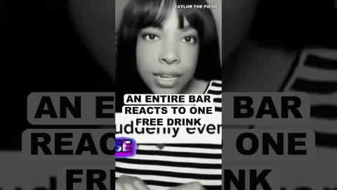 An Entire Bar Reacts To One Free Drink